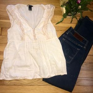 Cream colored H&M blouse